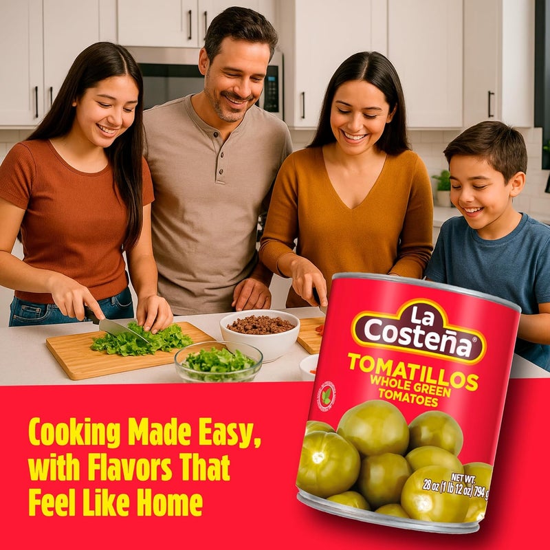 La Costeña Canned Tomatillos - Whole Green Tomatoes, 28oz, 3 Pack - Image 3